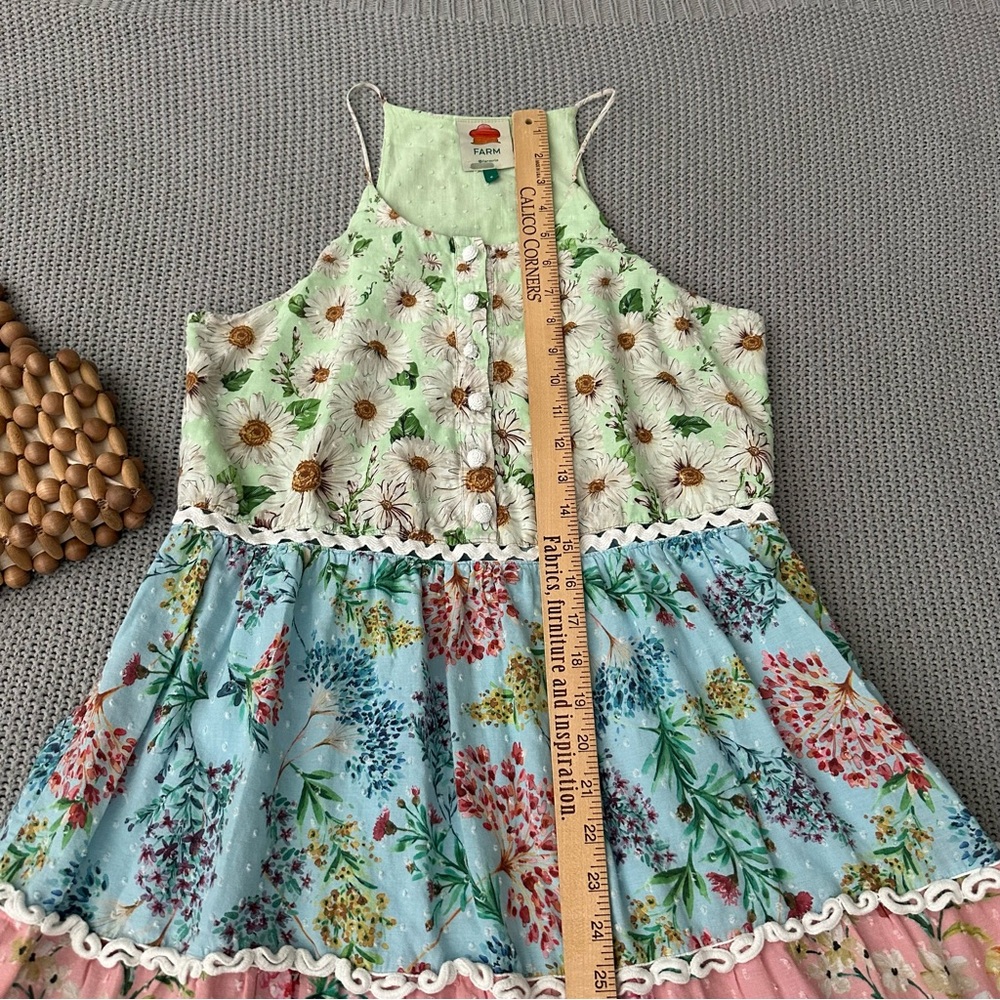 Farm Rio Mixed Floral Halter Dress Size Small - Picture 10 of 16